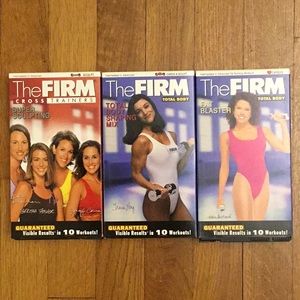 3 “The Firm” exercise VHS tapes.